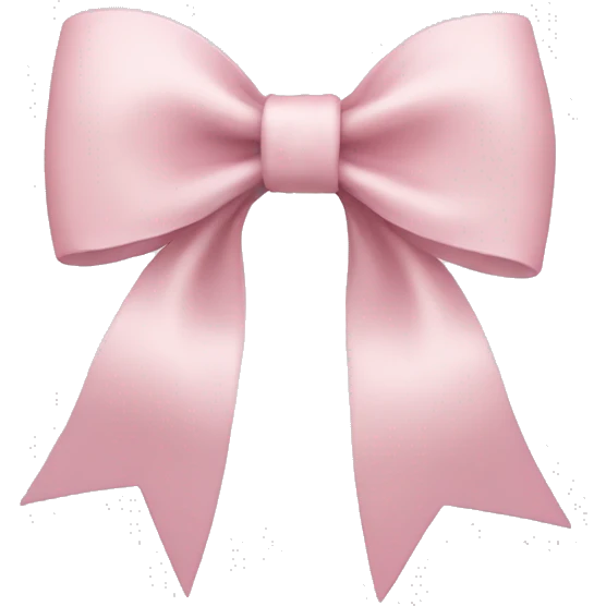 light pink bow  emoji