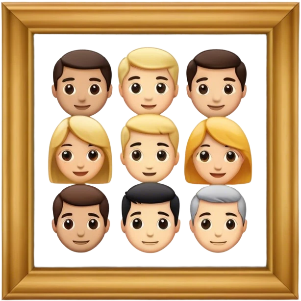 friends framed photo emoji