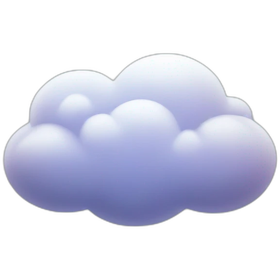 A cloud with space inside emoji