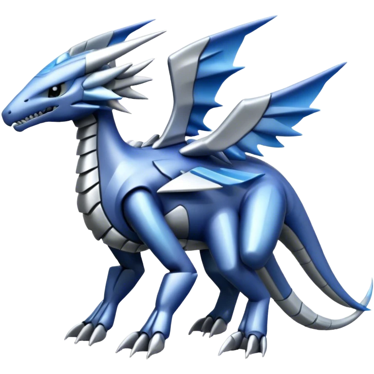 Futuristic Cool Cute Edgy Shiny Digimon-Dialga-Palkia-hybrid full body emoji