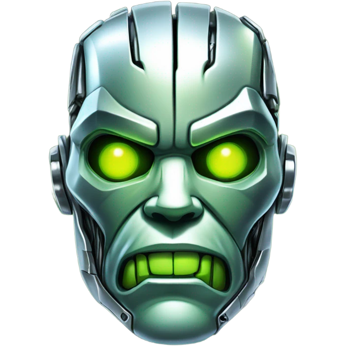 Robot Ghost Hulk Terminator Face emoji