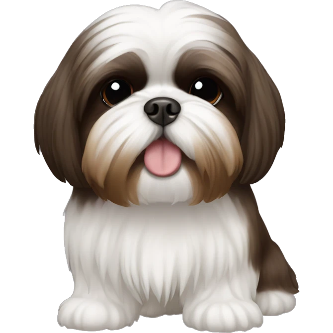 Shih tzu dark brown  emoji