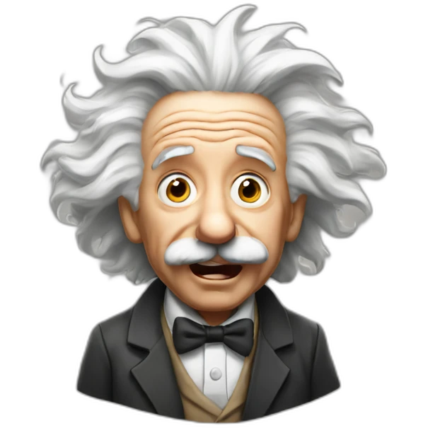 Amazed Einstein emoji