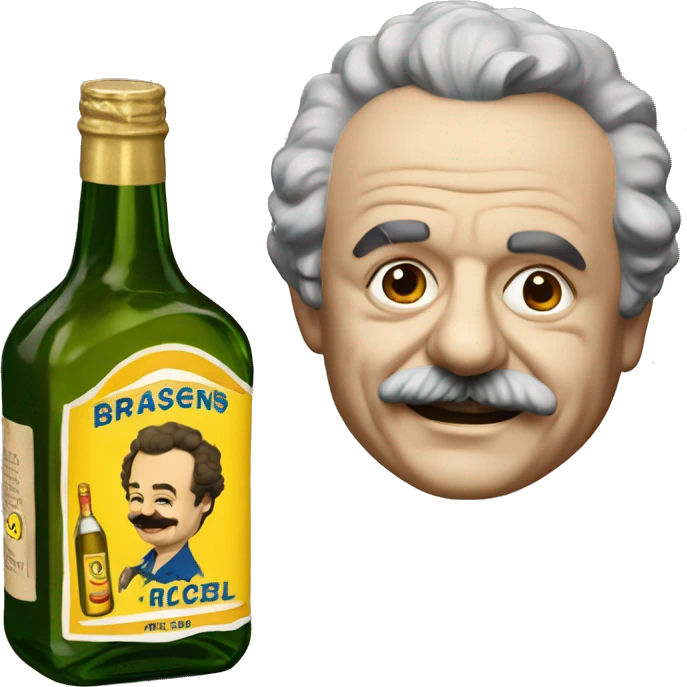 brassens with a ricard bottle emoji