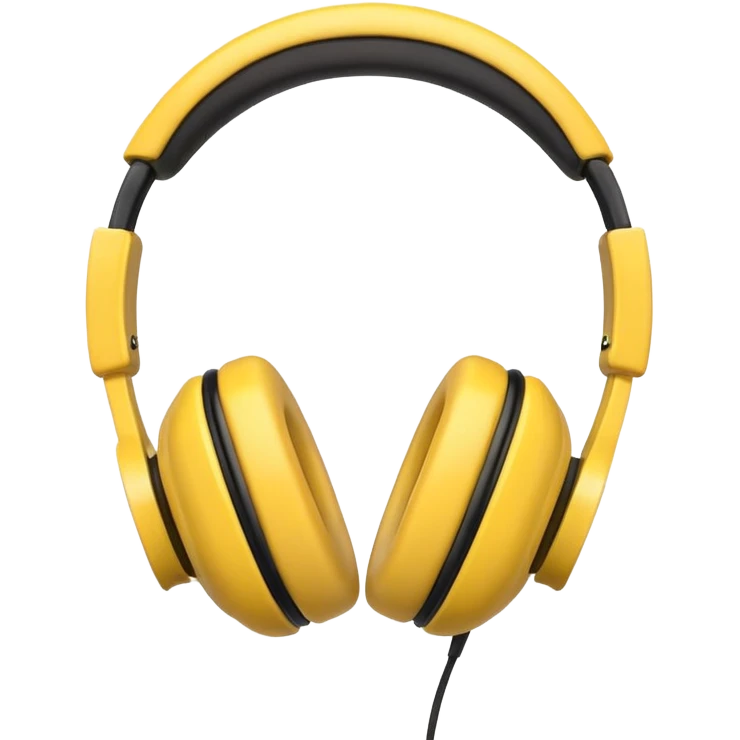 headphones with a smiling face inside emoji