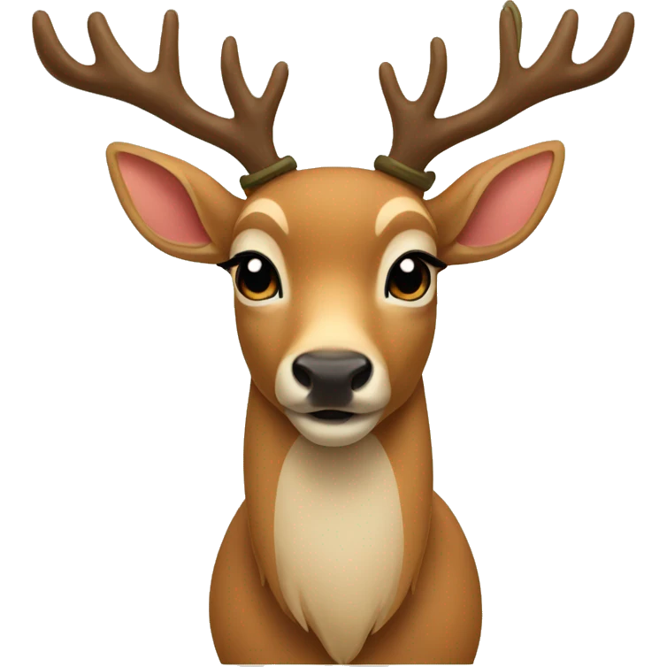 deer with a bow emoji