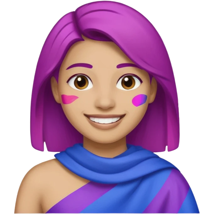 Bandera bisexual emoji