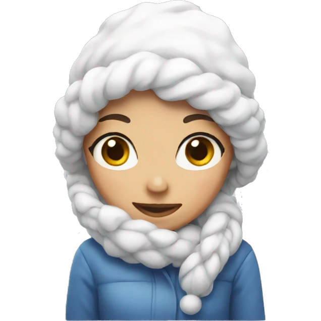 snow girl emoji