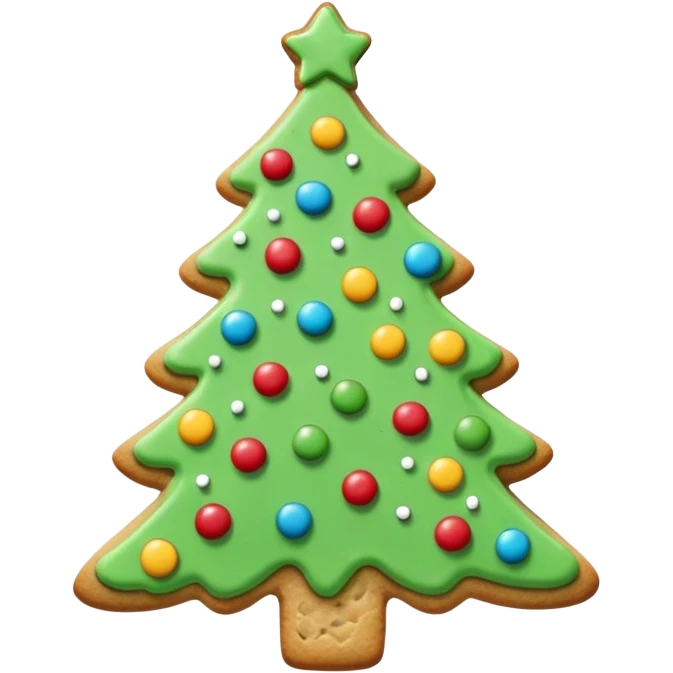 christmas tree cookie emoji