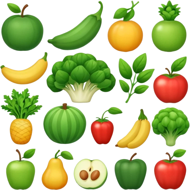 Green food  emoji
