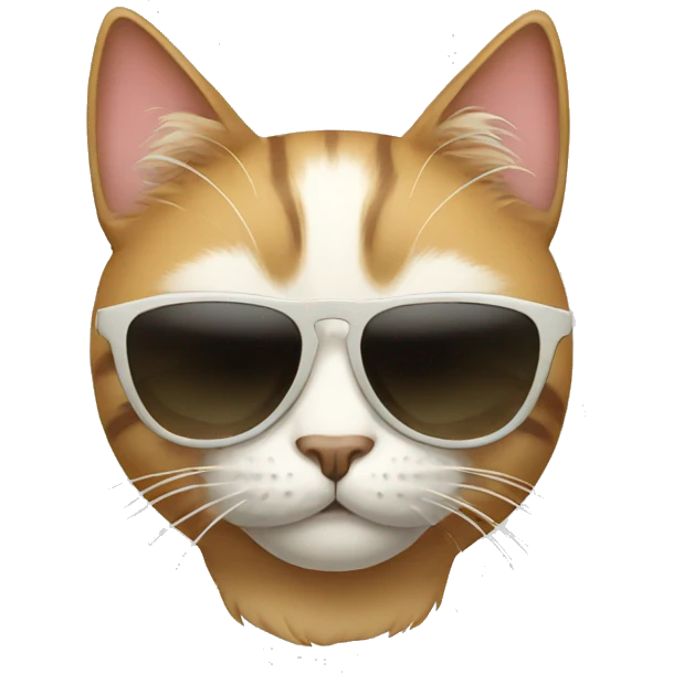 Cat with sunglasses emoji