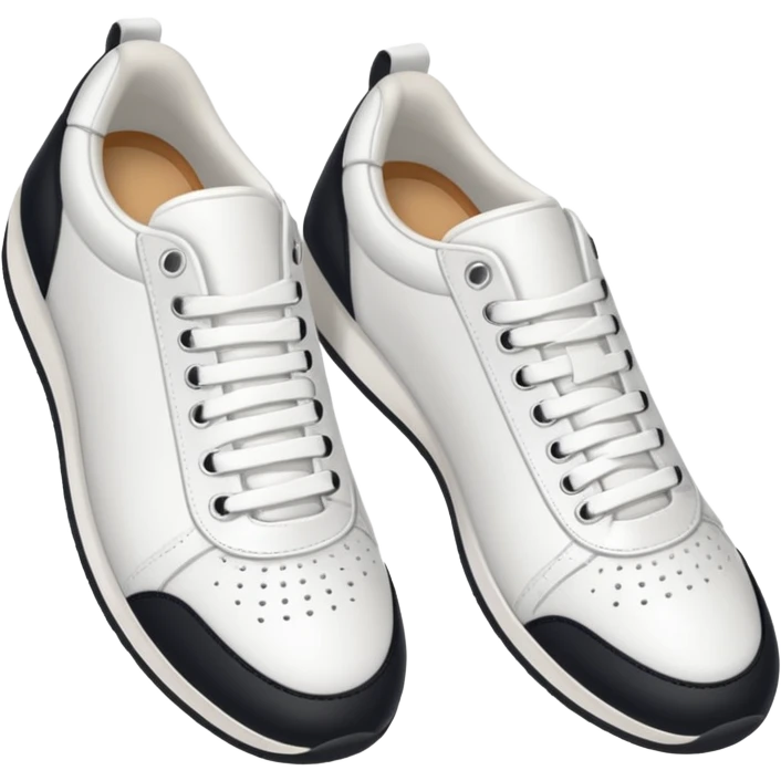 an ios genmoji for a pair of white sneakers  emoji