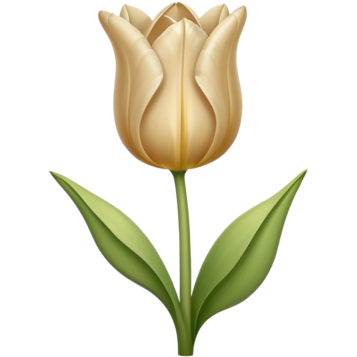 Beige tulip  emoji