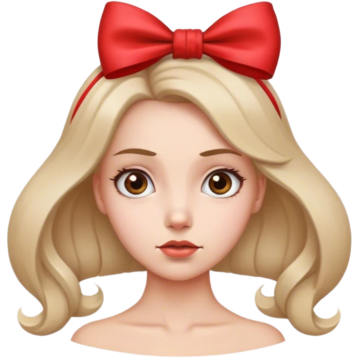 cara con expresión curiosa con un lazo en la cabeza emoji