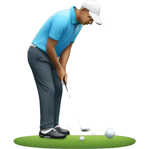 Golfer putting  emoji