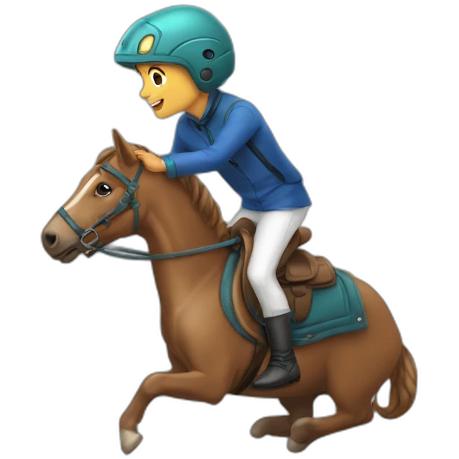 Humain sur dauphin emoji