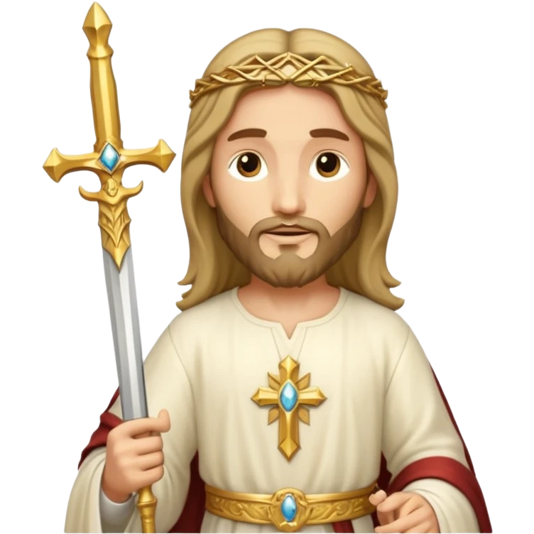 Holy gold sword of Jesus Christ emoji