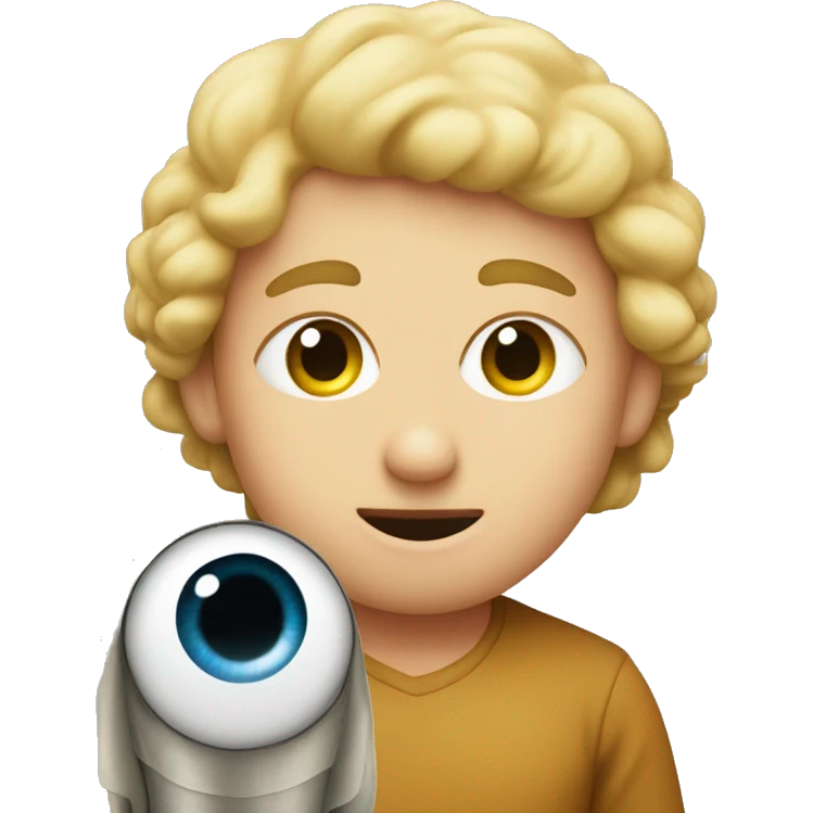strammer emoji with one big eye and one small emoji