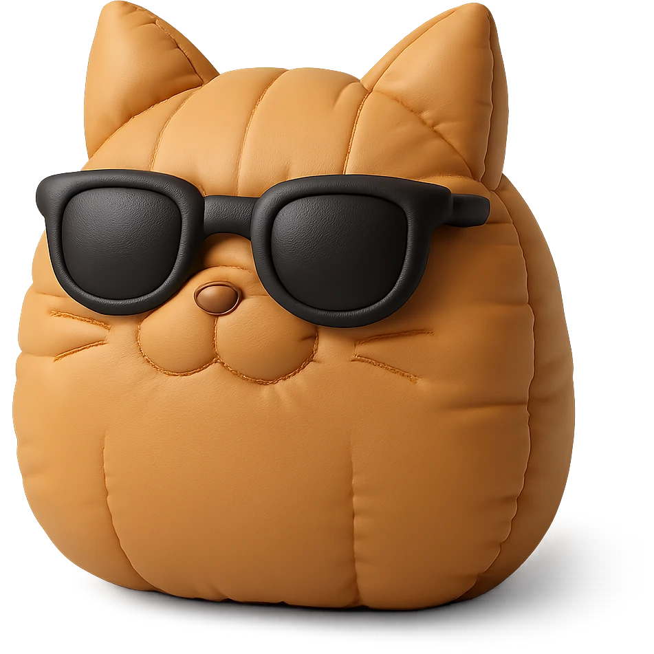 Cat wearing sunglasses emoji
