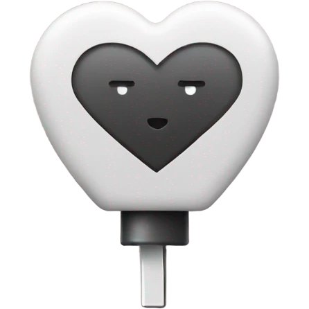 Plug with a heart emoji