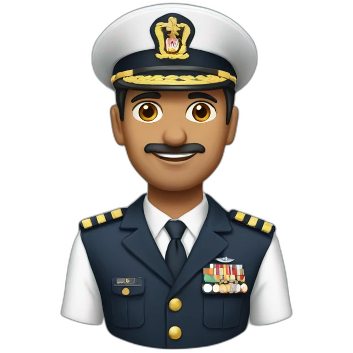 Indian navy officer emoji