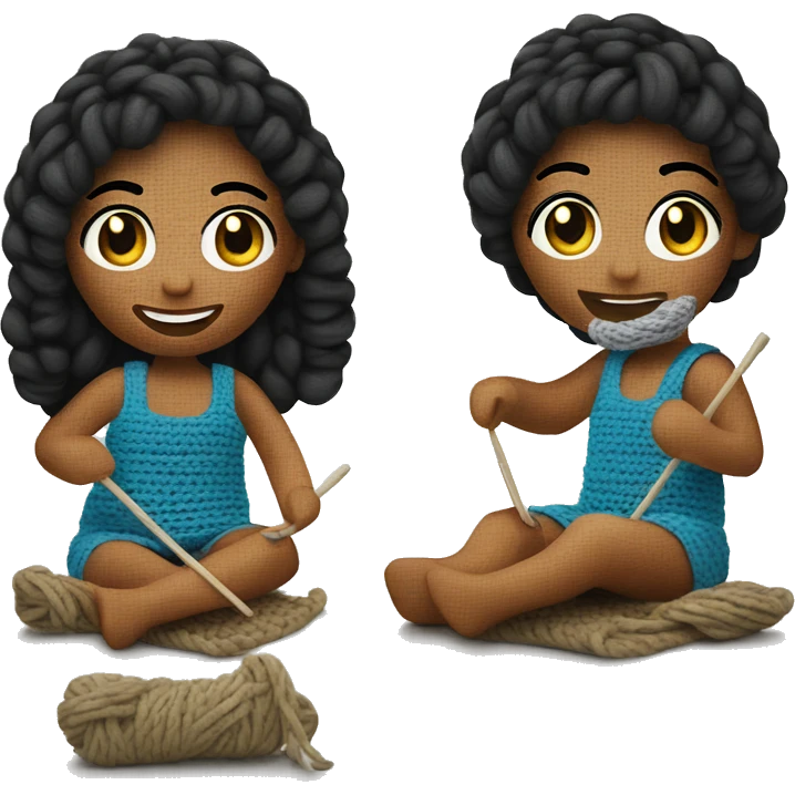 Me crocheting emoji