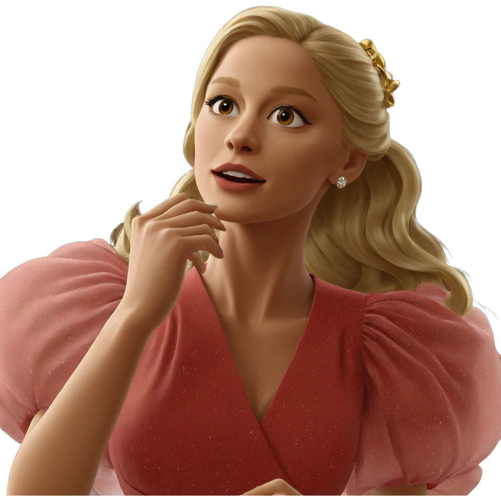 blonde girl in elegant dress emoji