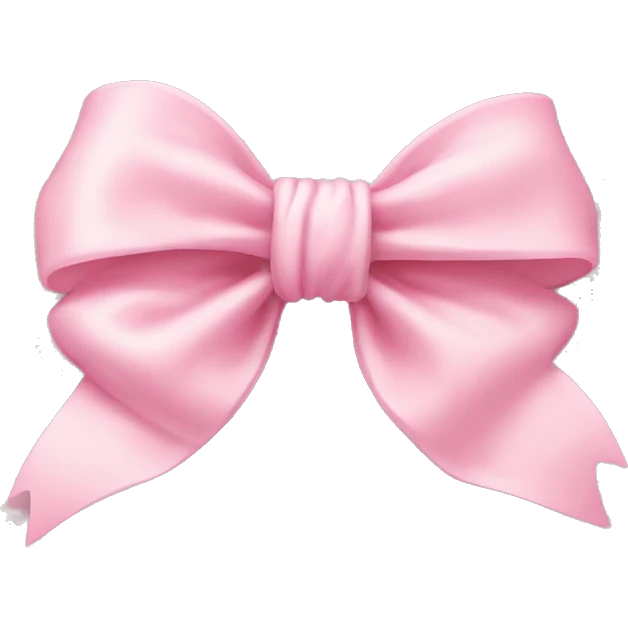 Baby pink Bow￼￼ emoji