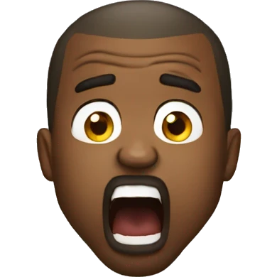 kanye west screaming emoji