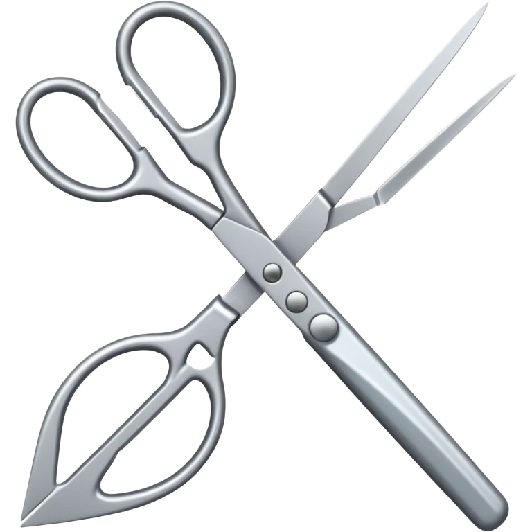 Scissors cutting id emoji