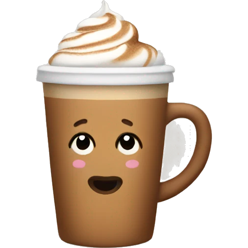 Gingerbread latte emoji