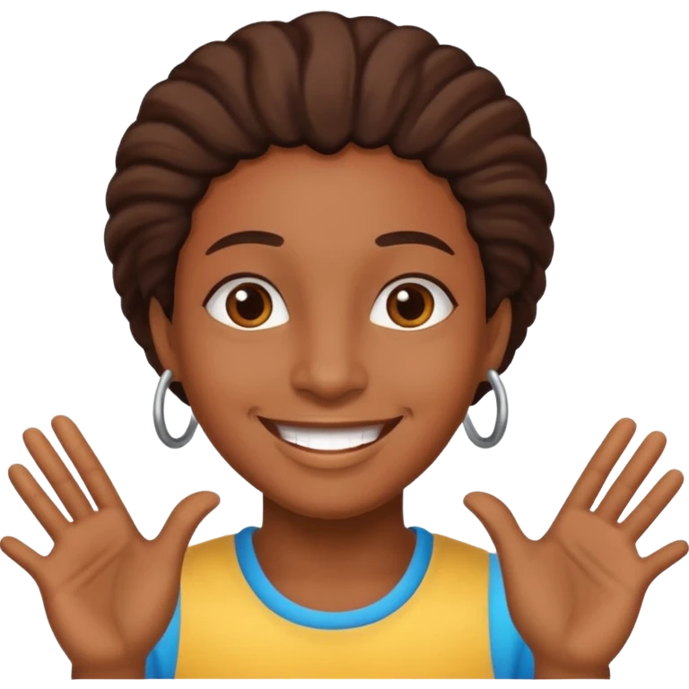 smiling Caribbean person emoji emoji