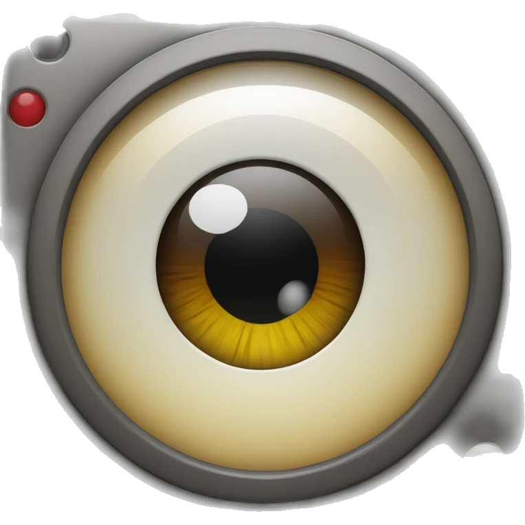 A mix of a camera and an eye emoji