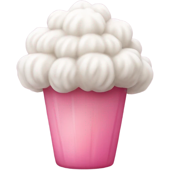 A pink palm puff goodie emoji