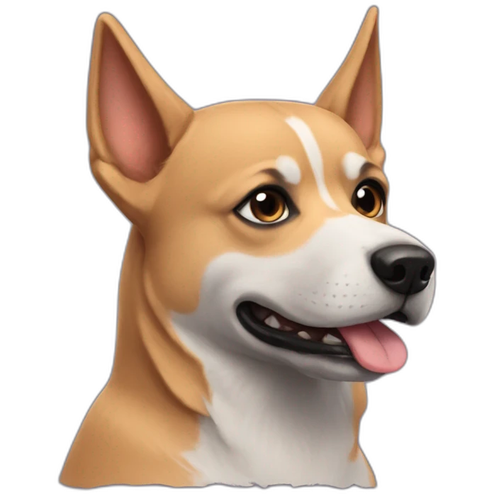 chien chauve emoji
