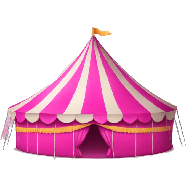 pink carnival tent emoji