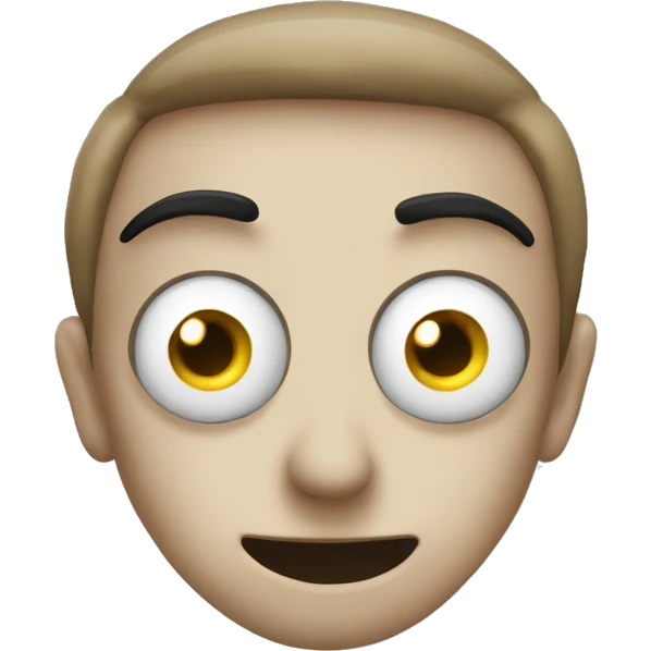 Two Eyes, comics style emoji