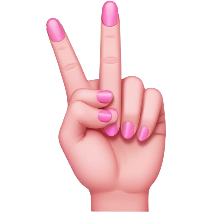 pink middle finger emoji