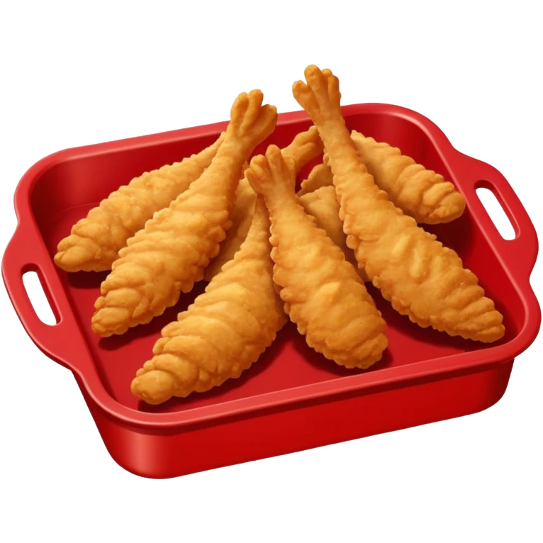 chicken tenders in a red tray emoji