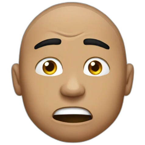 the rock telling someone to be quiet emoji