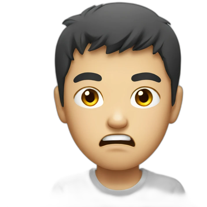 angry asian boy emoji