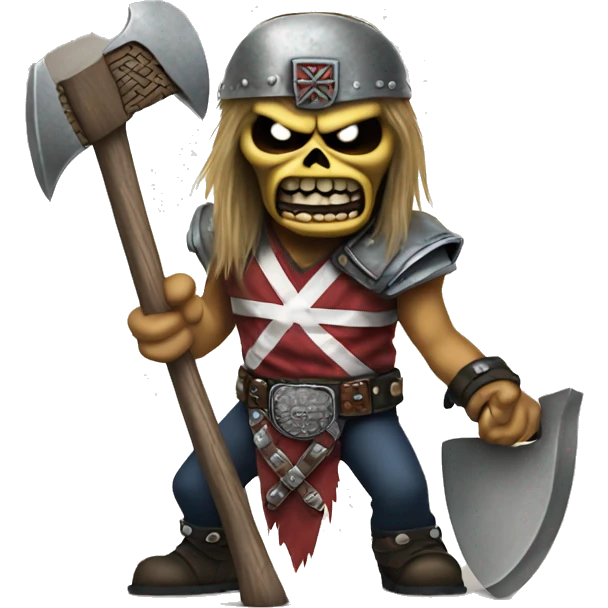 Iron Maiden with axe emoji