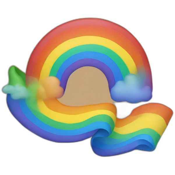 Rainbow eight  emoji
