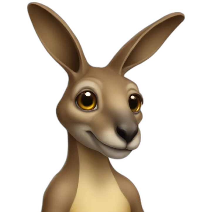 Alien kangaroo emoji