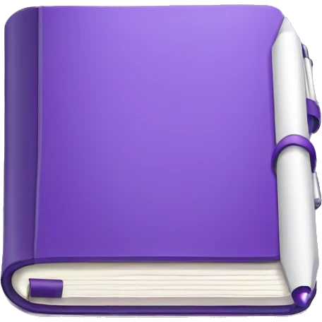 Purple notebook  emoji
