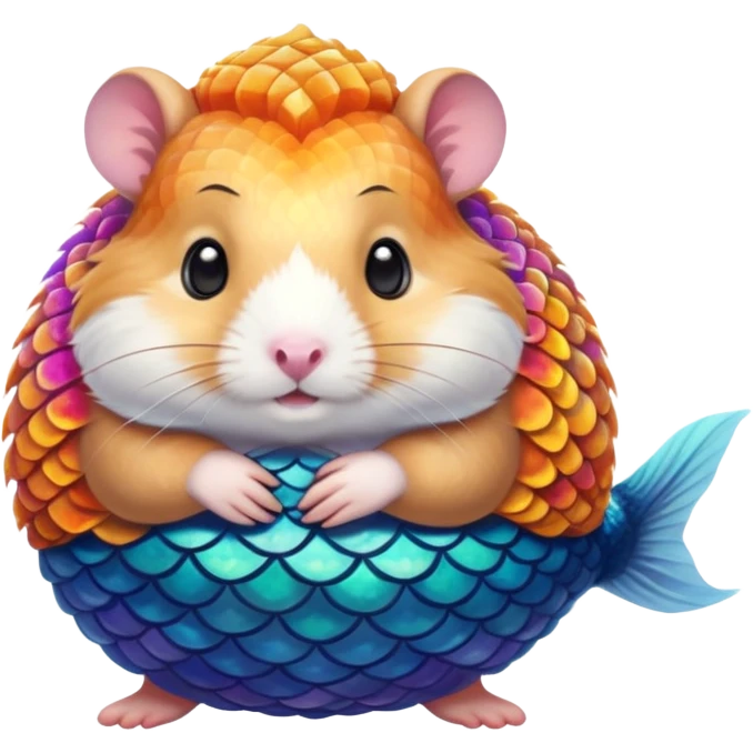 mermaid hamster emoji
