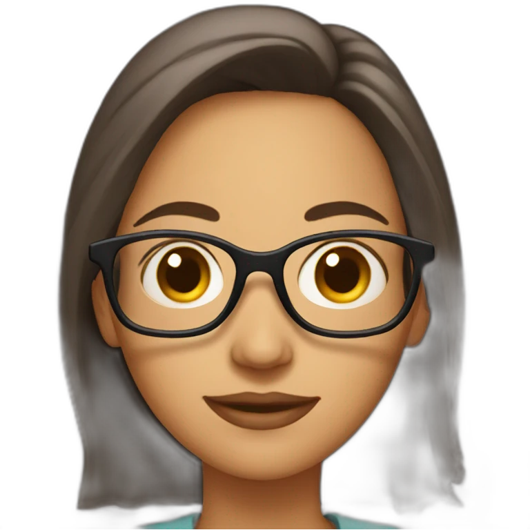 mother with glasses and book emoji