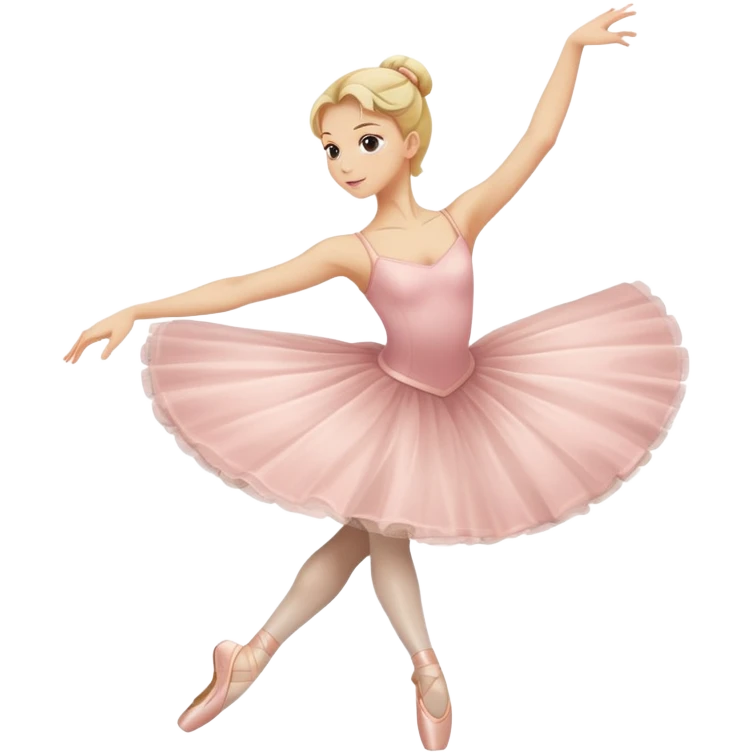 blonde ballet dancer mid-spin emoji