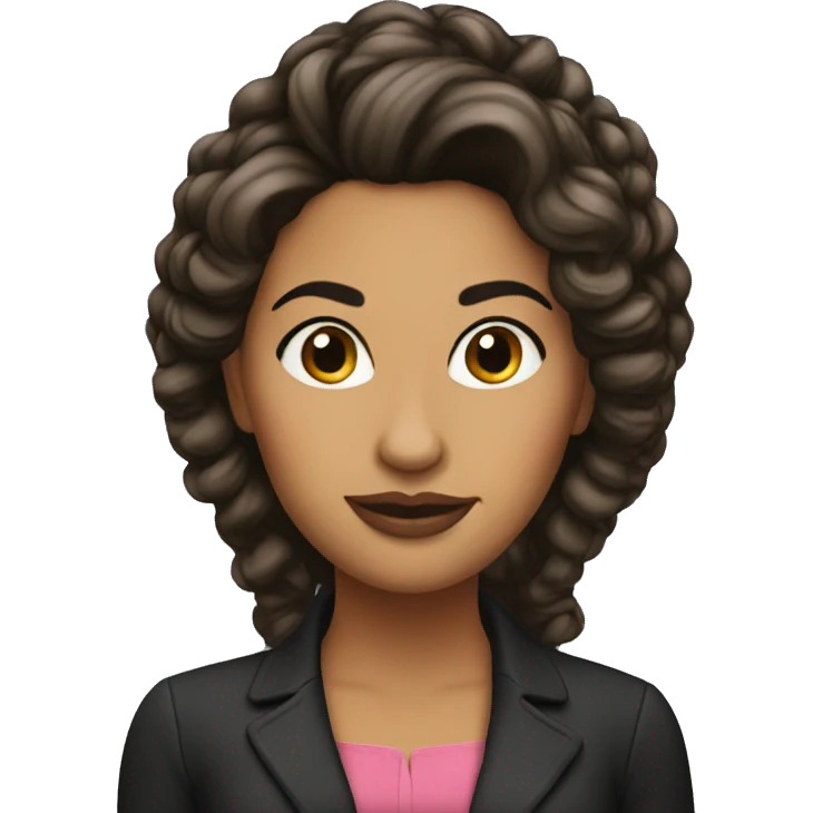 Latina woman hair up emoji