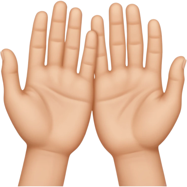 two hands showing backs emoji